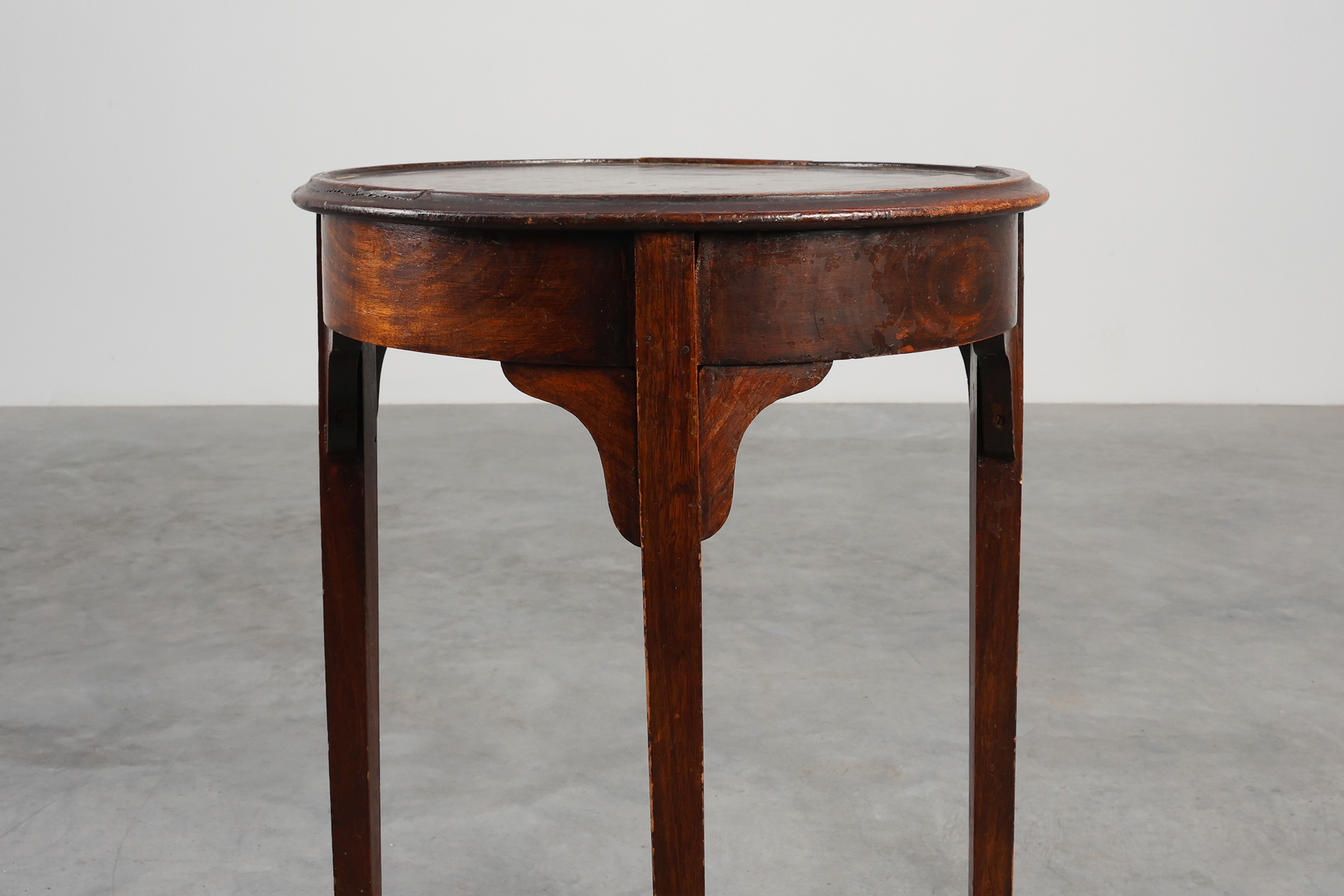 19th Century Rustic Round Side Table, France thumbnail